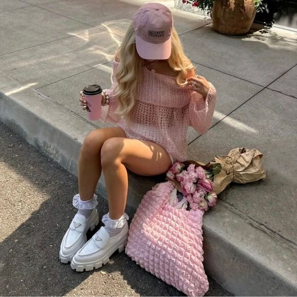 NWT PINK TOTE BAG 2024 SIA LAUREN COLLECTION - Picture 5 of 6